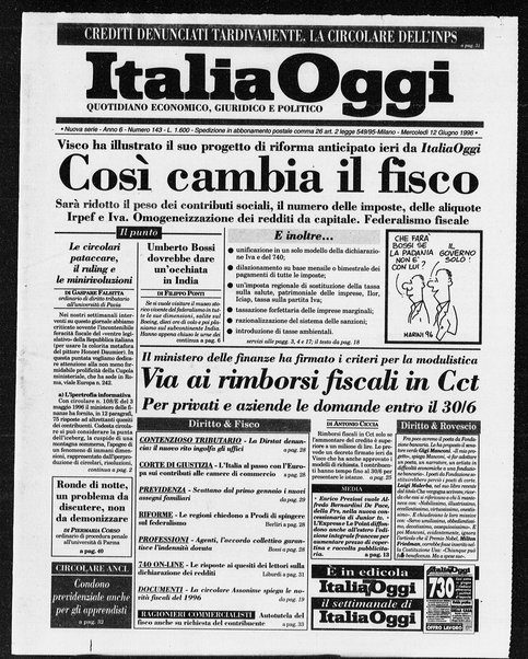 Italia oggi : quotidiano di economia finanza e politica